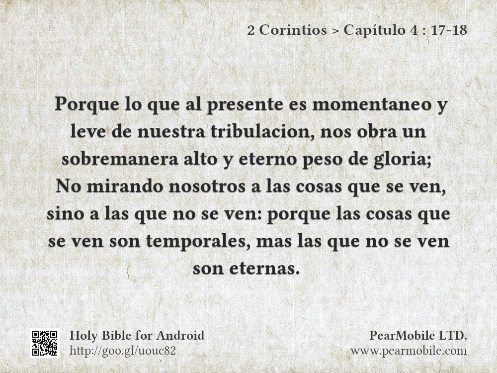 2 Corintios, Capítulo 4:17-18